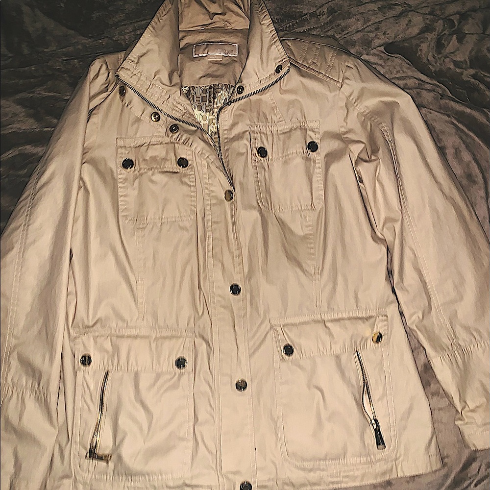 Michael Kors parka jacket ivory